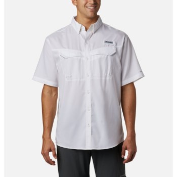 Columbia PFG Low Drag Offshore Short Sleeve Big, Camisa Blancos Para Hombre | 183047-RDI